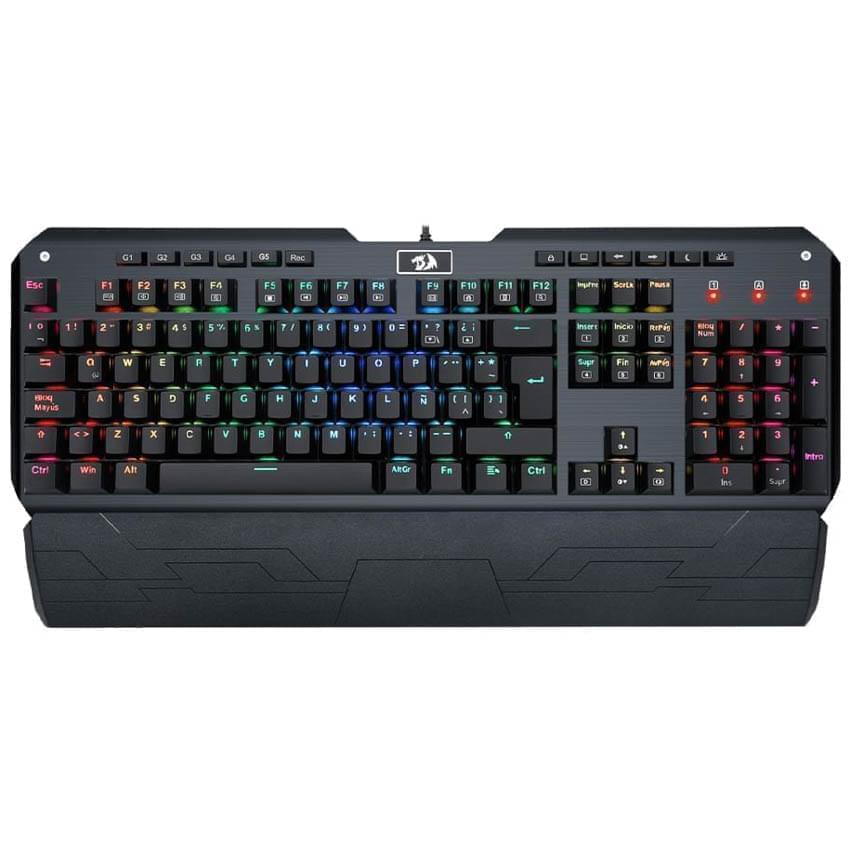Teclado Mecanico Redragon Indrash Rgb Negro Switch Red